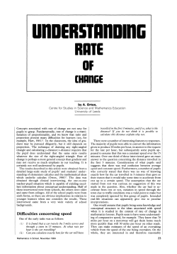 Understanding Rate of Change