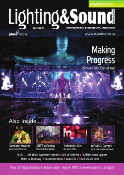 Making Progress - Theatrecrafts.com