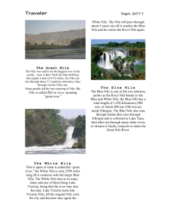 The Great Nile Nile is called Ḥ`pī or iteru, meaning "great river." The