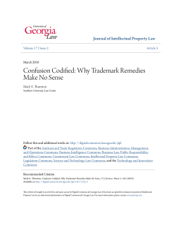 Confusion Codified: Why Trademark Remedies Make No Sense