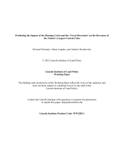 - Lincoln Institute of Land Policy