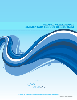 GLOBAL WATER SUPPLY ELEmEnTARY SCHOOL