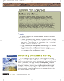Modeling the Earth`s History - CEC-KGojara