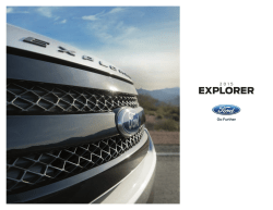 2015 Ford Explorer Brochure