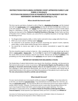 Florida Supreme Court Approved Family Law Form 12.901(b)(2