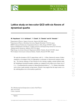 PoS(Lattice 2012)040