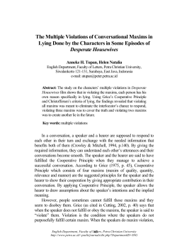 The Multiple Violations of Conversational Maxims
