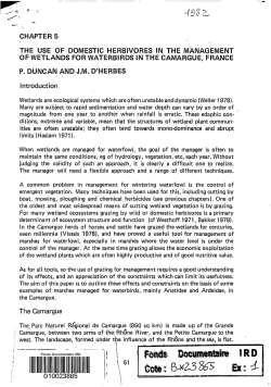 The use of domestic herbivores in the management of wetlands for