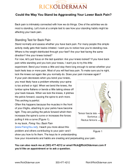 Standing Back Pain