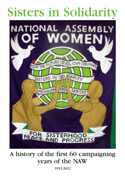 Sisters in Solidarity - National Assembly of Women