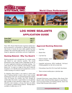 log home sealants - Perma