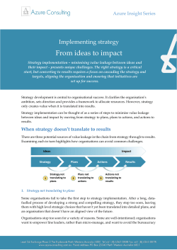Strategy Implementation