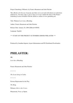 philaster - Universia Livros