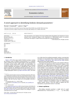 A novel approach to identifying hedonic demand