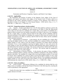NC General Statutes - Chapter 163 Article 25 1 SUBCHAPTER X
