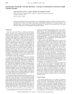 Femtosecond Chemically Activated Reactions