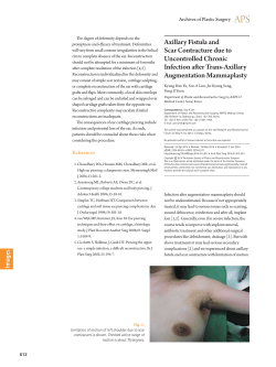 Axillary Fistula and Scar Contracture due to Uncontrolled Chronic