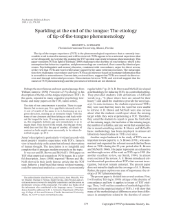 Sparkling at the end of the tongue: The etiology of tip-of-the