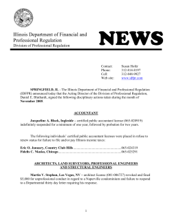 Illinois Department of Financial and Professional Regulation
