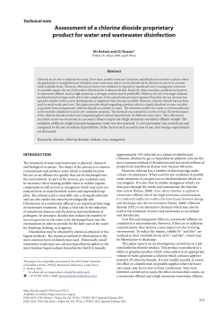 Assessment of a chlorine dioxide proprietary product for
