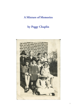 A Mixture of Memories by Peggy Chaplin