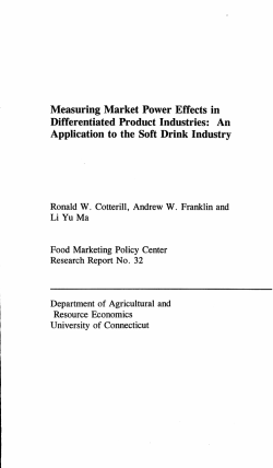 Measuring Market Power Effects in Differentiated