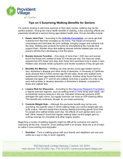 Tips on 5 Surprising Walking Benefits for Seniors