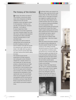 The history of the kitchen Early Roman kitchens were