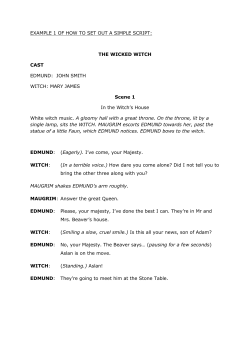 EXAMPLE 1 OF HOW TO SET OUT A SIMPLE SCRIPT: THE