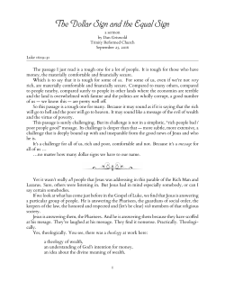 The Dollar Sign and the Equal Sign