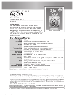 Big Cats - Houghton Mifflin Harcourt