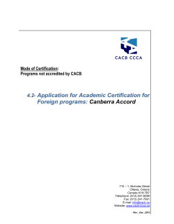 4.2- Application for Academic Certification for Foreign programs