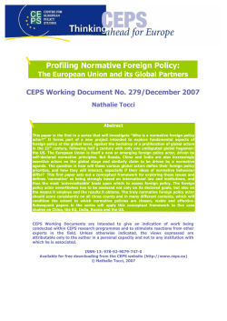 Profiling Normative Foreign Policy