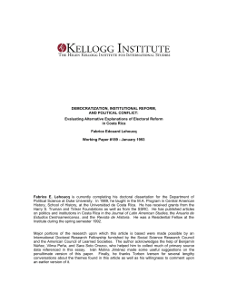 Democratization, Institutional Reform, and Political Conflict