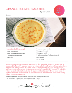 orange sunrise smoothie