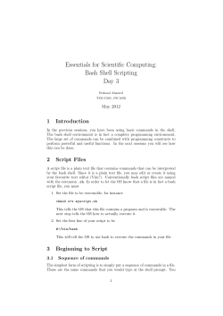Day-3: Bash Shell Scripting