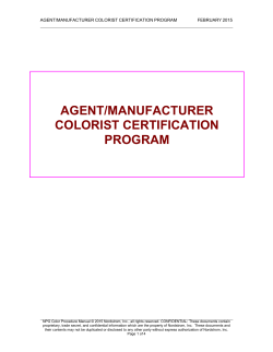 agent/manufacturer colorist certification