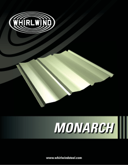 Monarch Product Brochure - Whirlwind Steel Buildings