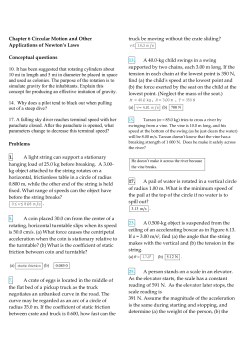 Chapter 6 Circular Motion and Other Applications of