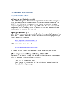 Cisco AMP for Endpoints API