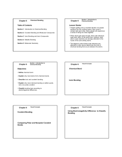 Table of Contents Chapter 6 Lesson Starter Chapter 6