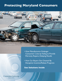 Protecting Maryland Consumers