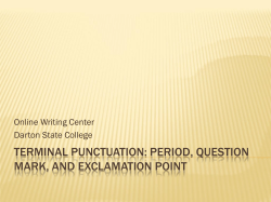 Terminal punctuation