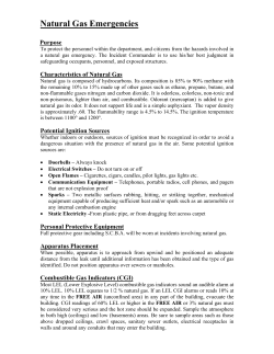 Natural Gas Emergencies