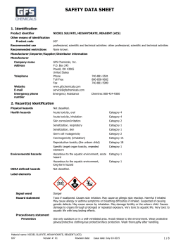 MSDS - GFS Chemicals