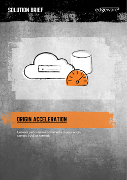 origin acceleration solution brief