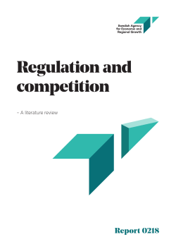 Regulation and competition