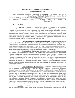 independent contractor agreement