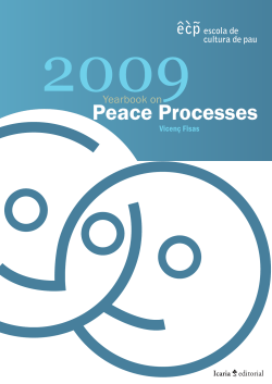 Peace Process Yearbook 2009 - Escola de Cultura de Pau