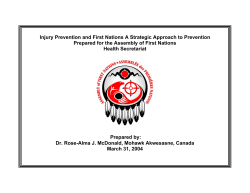 Injury Prevention and First Nations